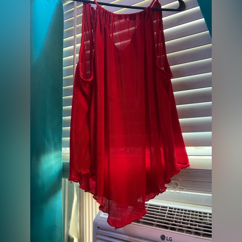 No Boundaries Vibrant Red Top
